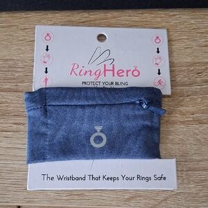 Women's Blue Ring-Storage Wristband